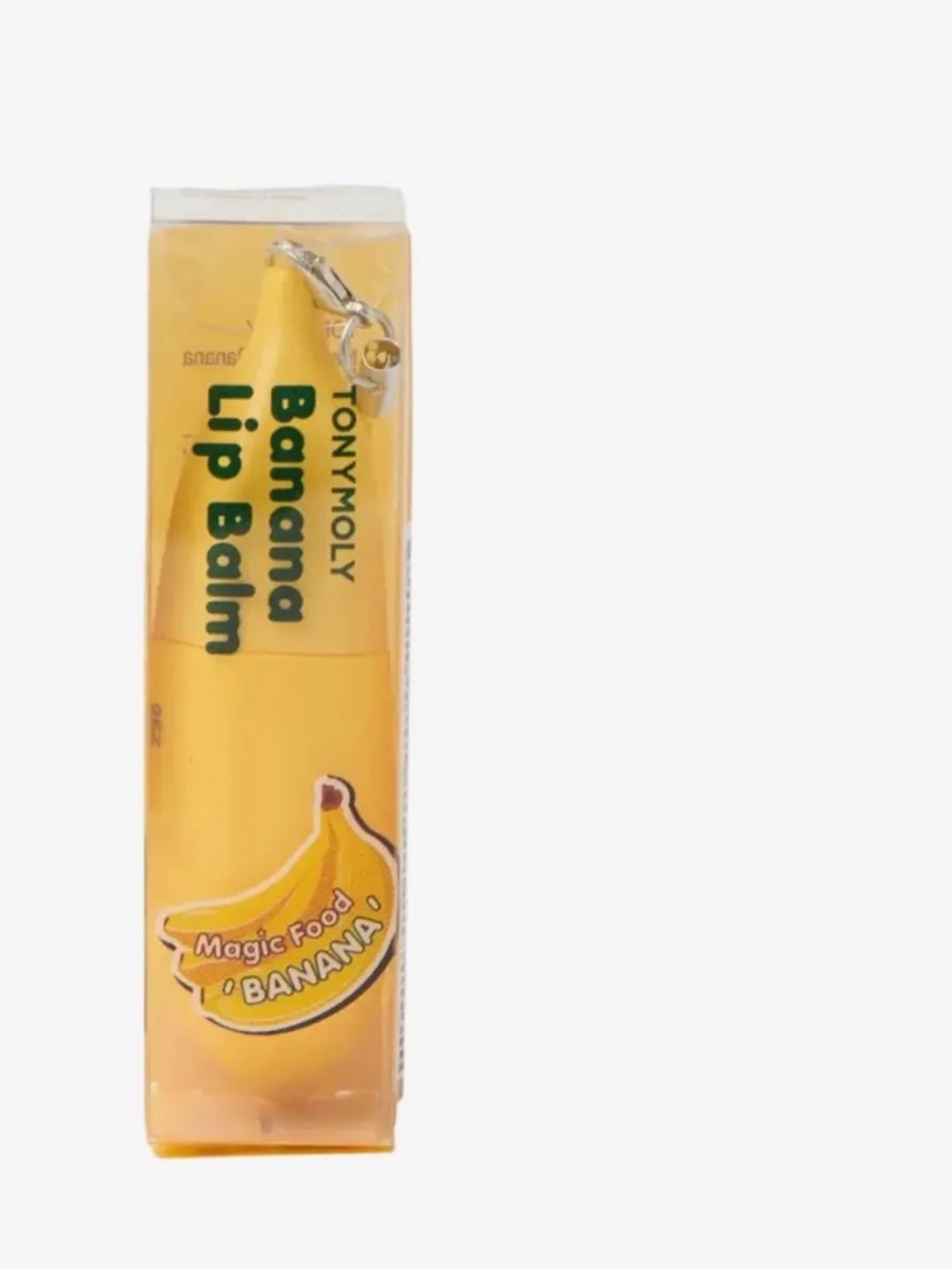 Tony Moly Magic Food Banana Keychain Lip Balm BNIB Sealed